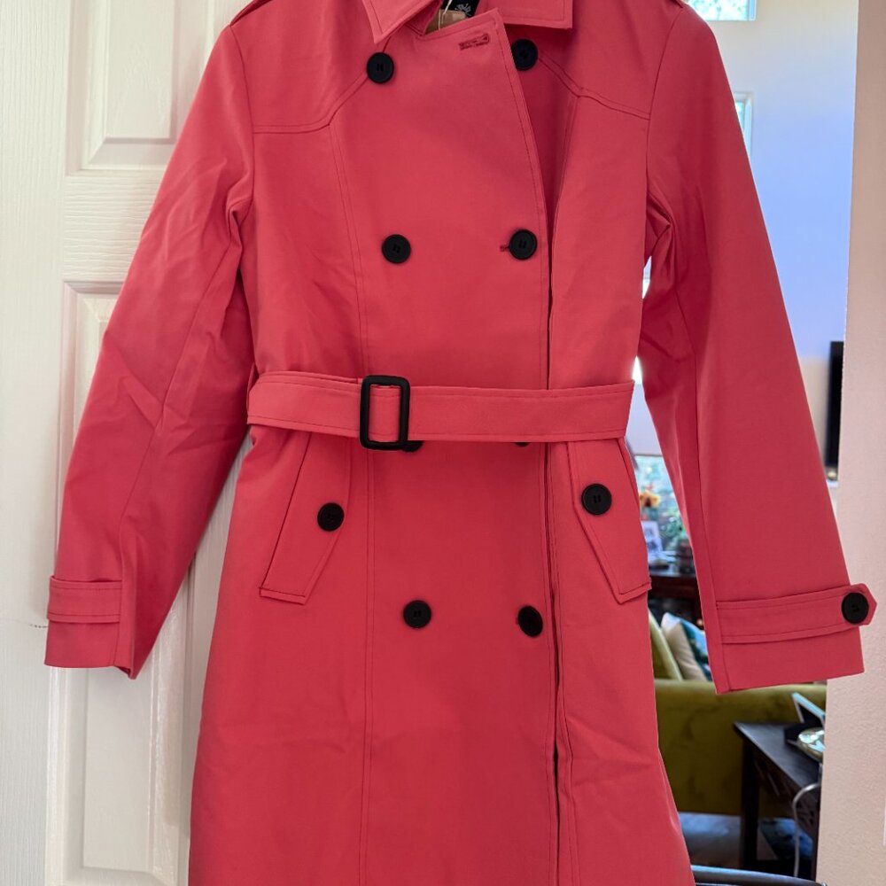 New Pink Trenchcoat/ Raincoat size small